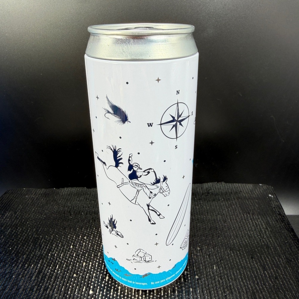 YETI Collectible Stash Tin Can Set of 2 White Outdoor Adventure Graphic Marlin - Picture 9 of 13